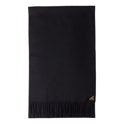 (WMNS) PRADA FW25 Silk and Cashmere Scarf 'Black'