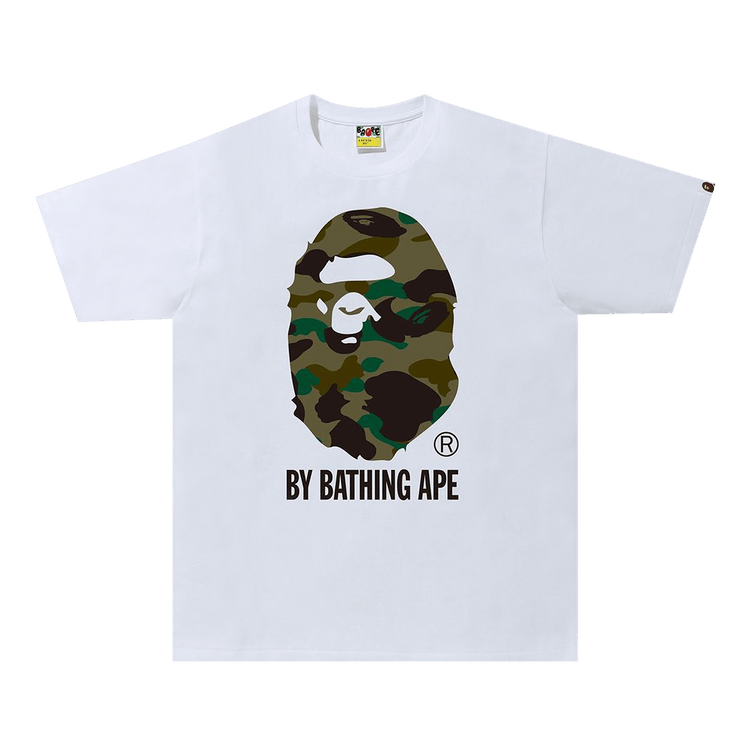 BAPE 1st Camo By Bathing Ape Tee 'White/Green'