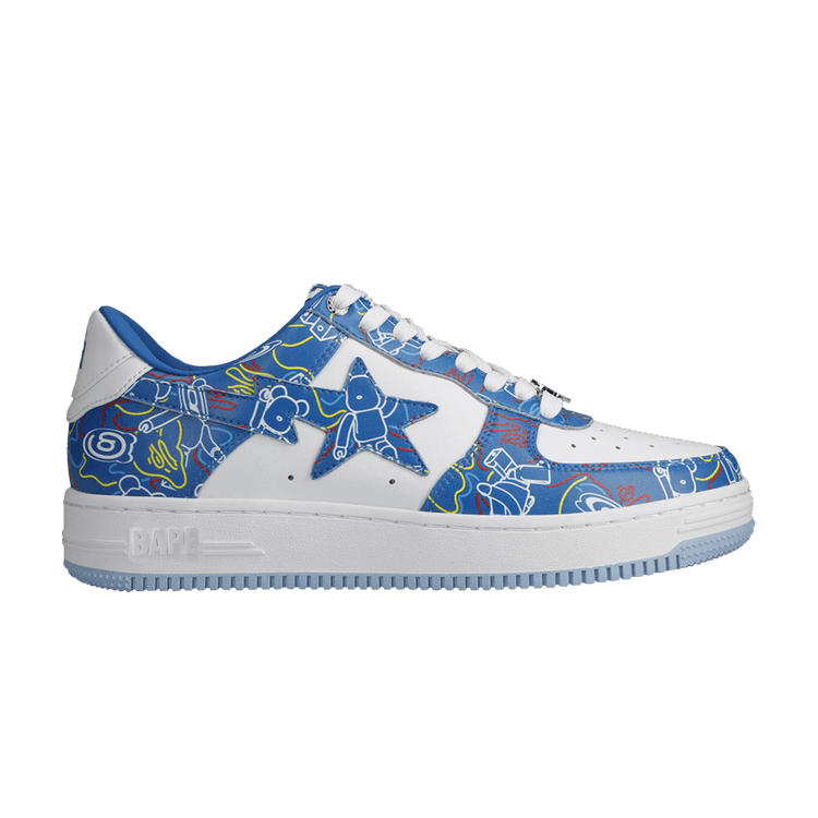 Medicom Toy x Bapesta Low M2 'Be@r Camo - Blue'