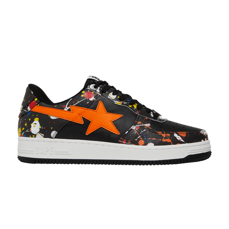 Bapesta Low 'Paint Splatter - Black'