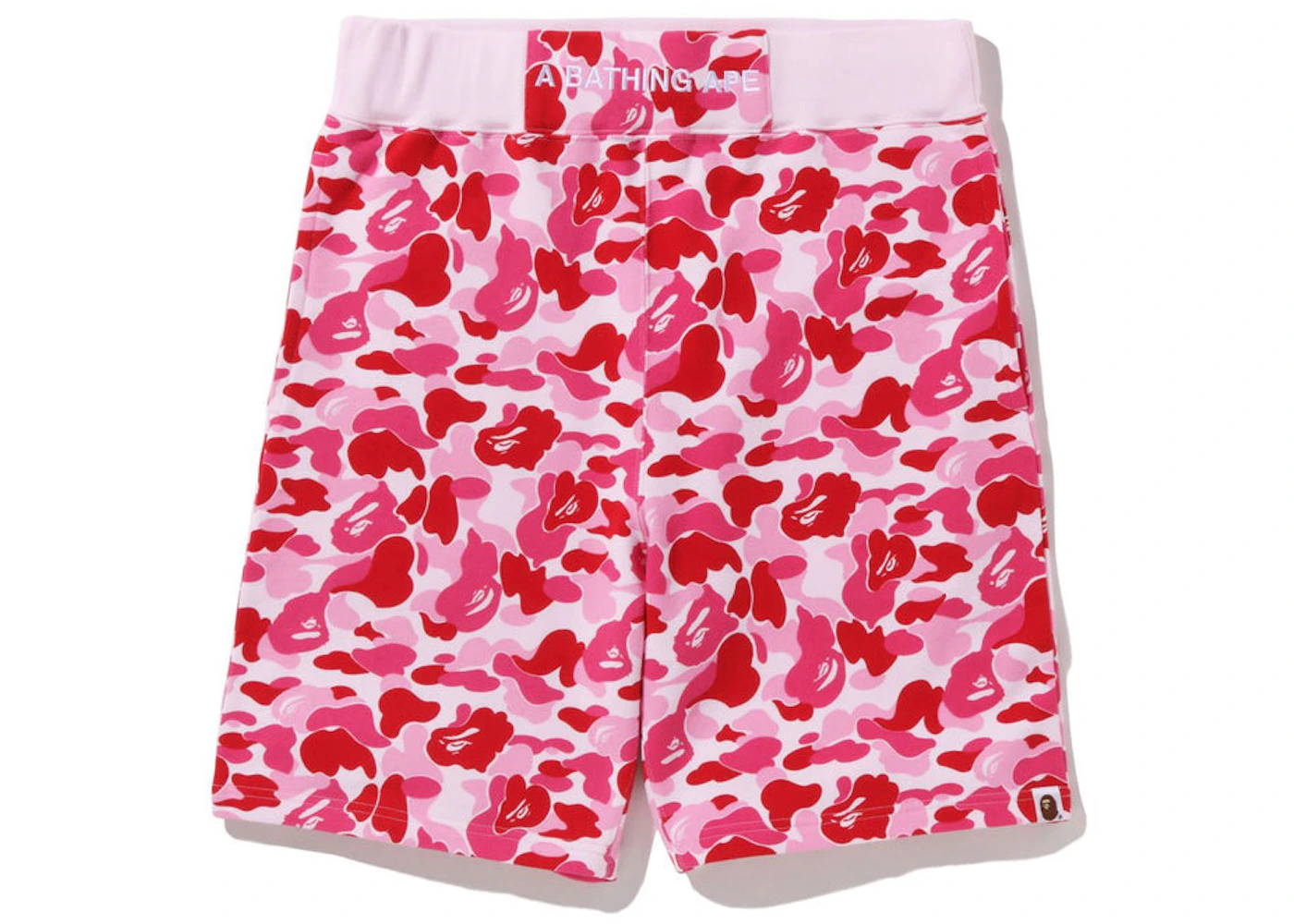BAPE ABC Camo Sweat Shorts Pink