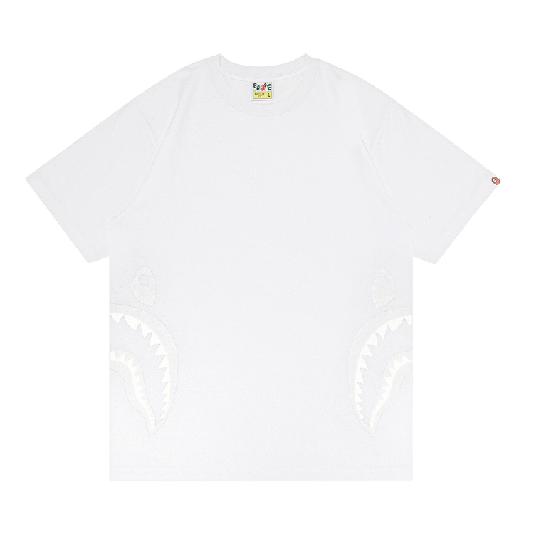 GOAT Exclusive BAPE Side Shark Tee In White