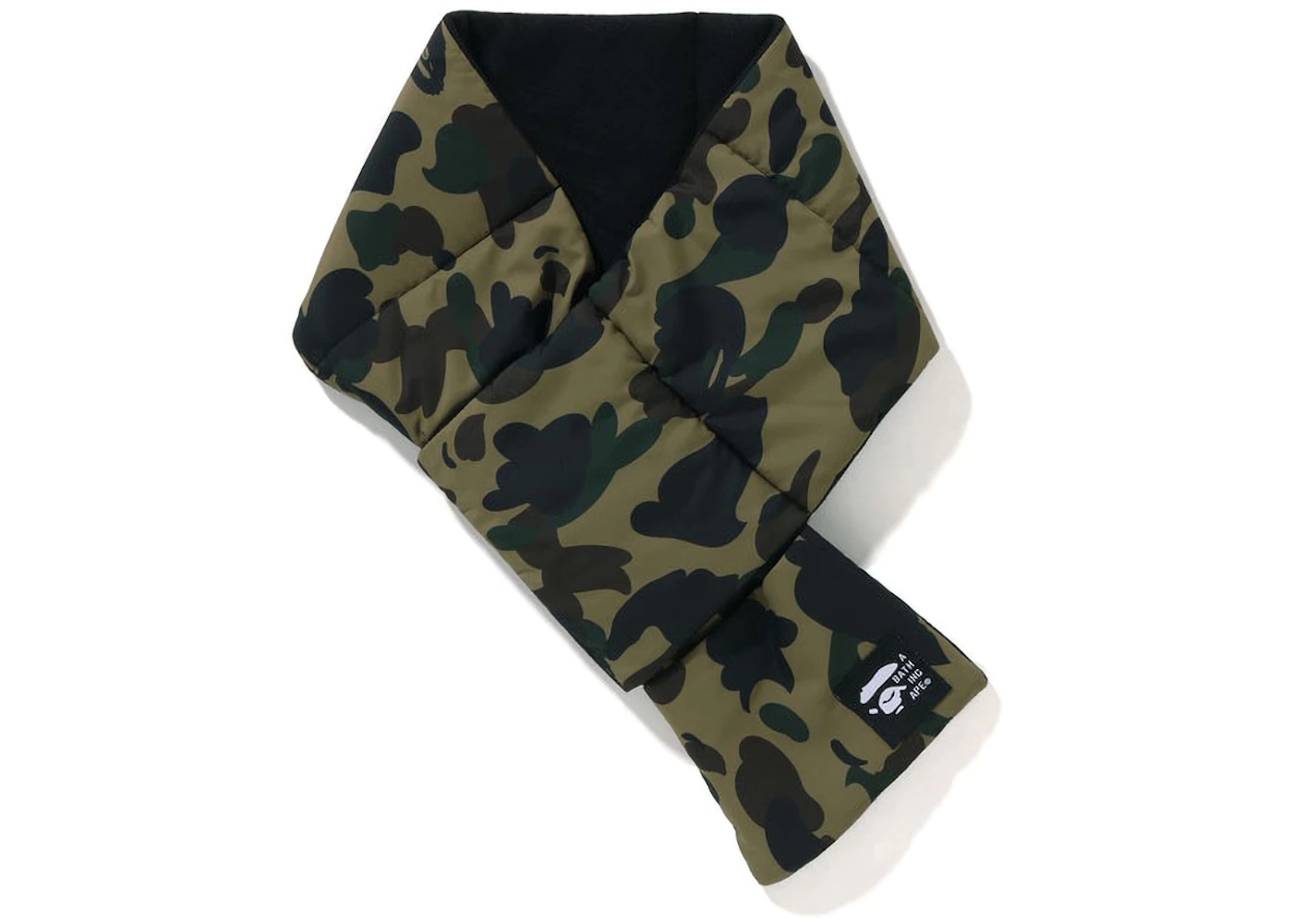 BAPE 1St Camo Pocket Fleece Scarf Green