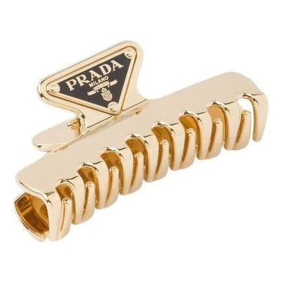 (WMNS) PRADA FW25 Metal Hair Clip 'Gold'