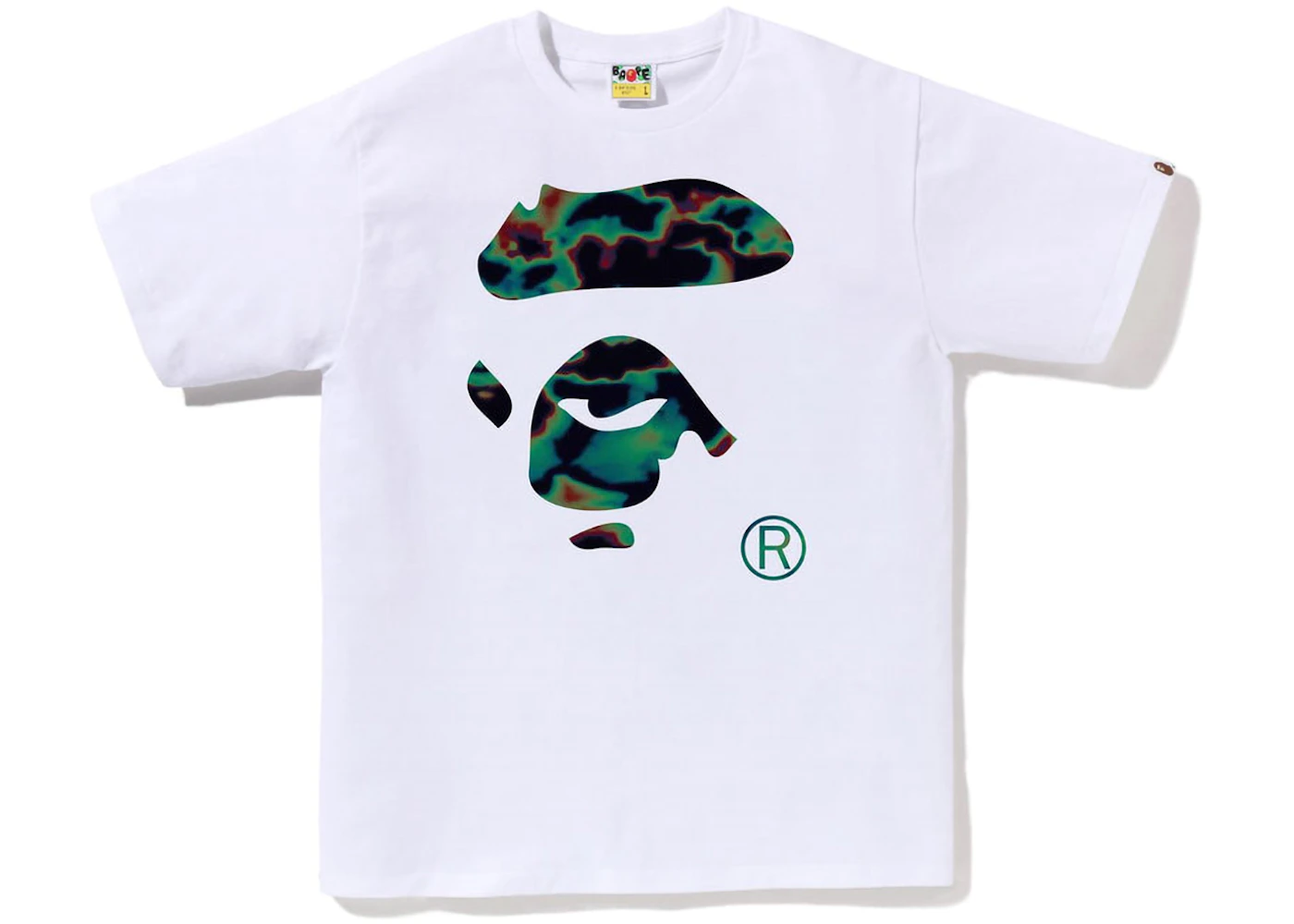 BAPE Thermography Ape Face Tee White