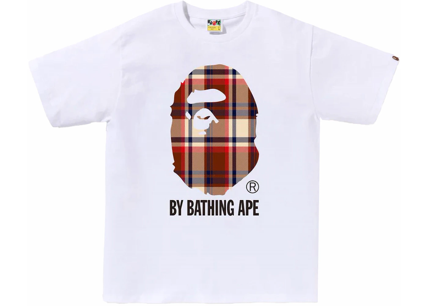 BAPE Check By Bathing Ape Tee White