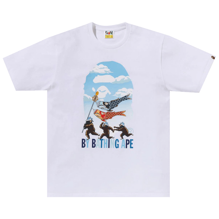 BAPE Carp Streamer By Bathing Ape Tee 'White'