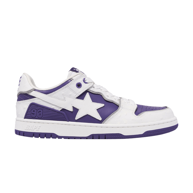 BAPE Sk8 Sta #1 'Faux Ostrich Leather Pack - Purple'