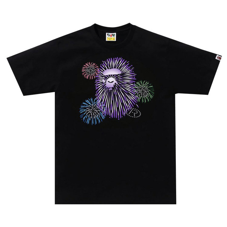 BAPE Ape Head Firework Tee #2 'Black'