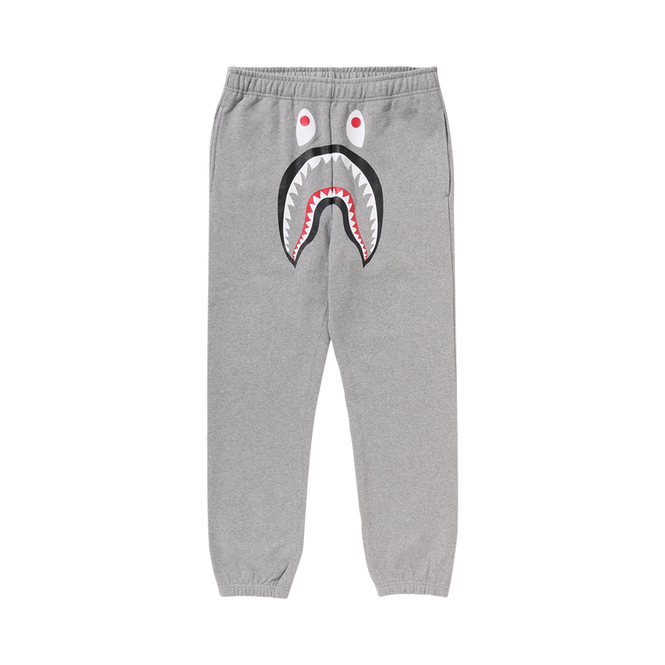 BAPE Shark Regular Fit Sweatpants 'Grey'