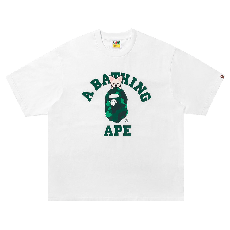 BAPE x Stray Kids Foxi.NY College Tee 'White'