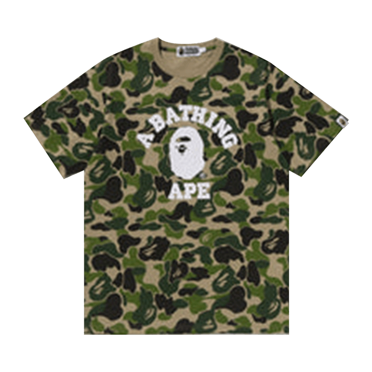 BAPE ABC Camo College Tee 'Green'