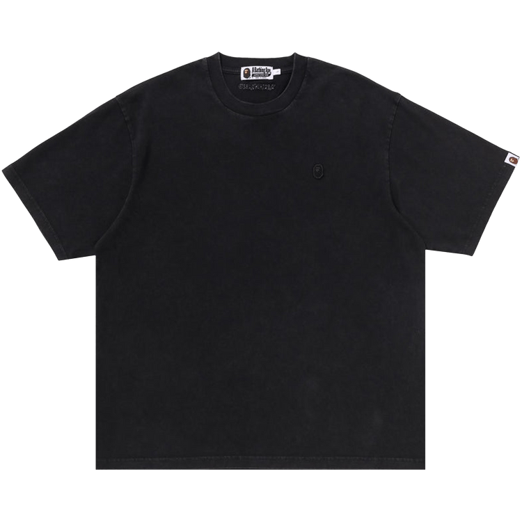 BAPE Garment Dye One Point Relaxed Fit Tee 'Black'