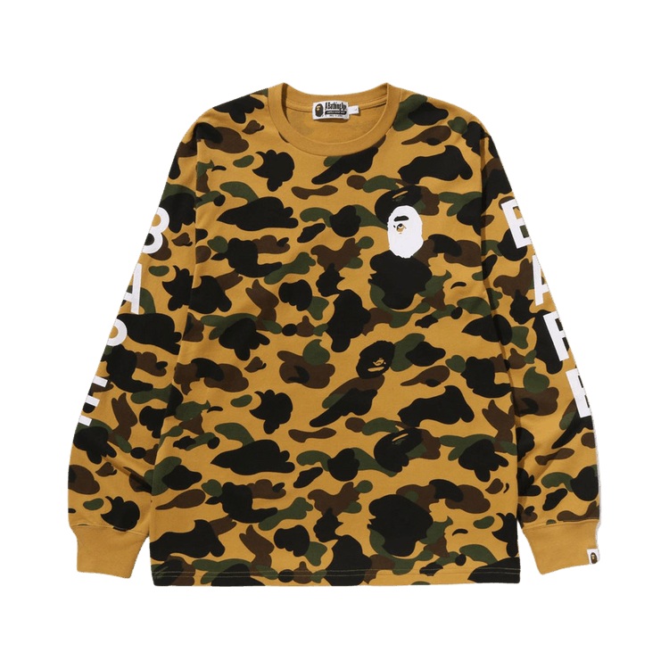 BAPE 1st Camo Long-Sleeve Tee 'Yellow'