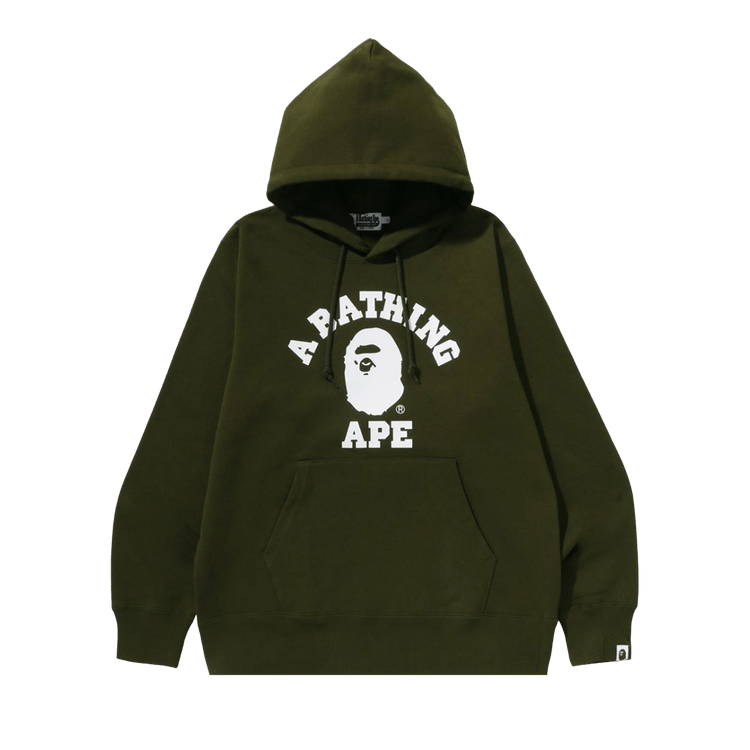 BAPE College Pullover Hoodie 'Olive Drab'