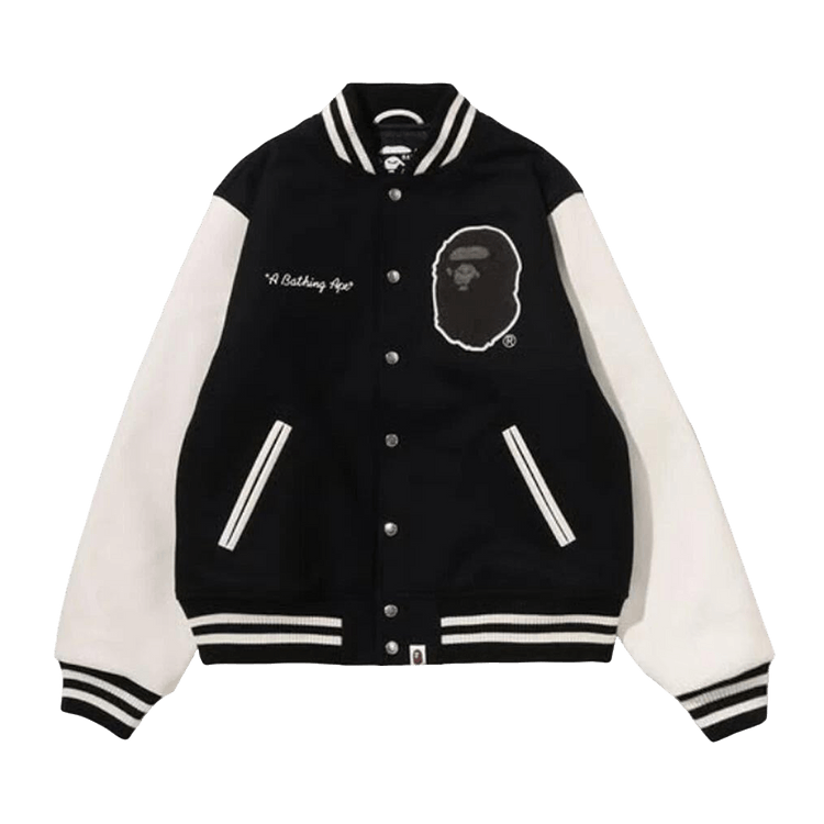 BAPE Bape Univ Varsity Jacket 'Black'