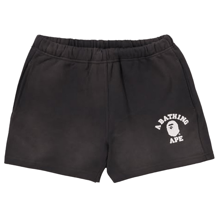 BAPE Vintage Washed College Sweat Shorts 'Grey'