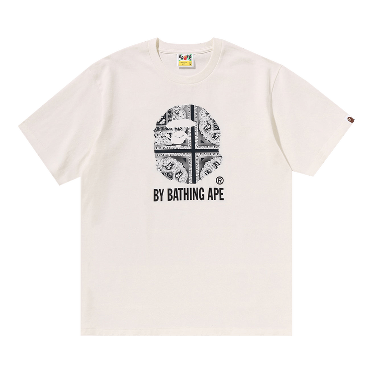BAPE Paisley Pattern By Bathing Ape Tee 'Ivory'