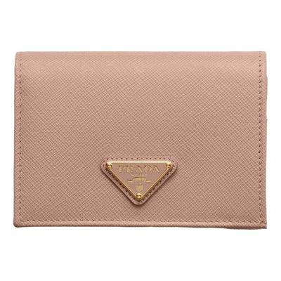 (WMNS) PRADA SS26 Small Saffiano Leather Wallet 'Powder Pink'