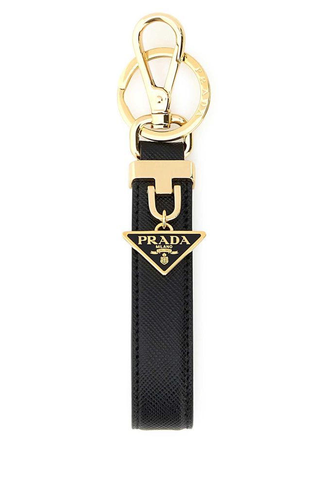Prada Logo Plaque Key Ring