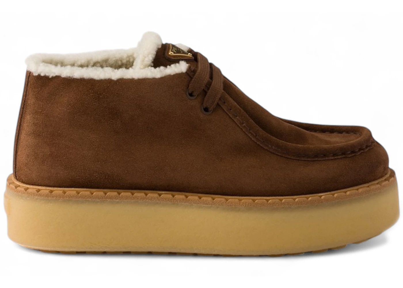 Prada Suede Chukka Boots Cacao Brown (Women's)