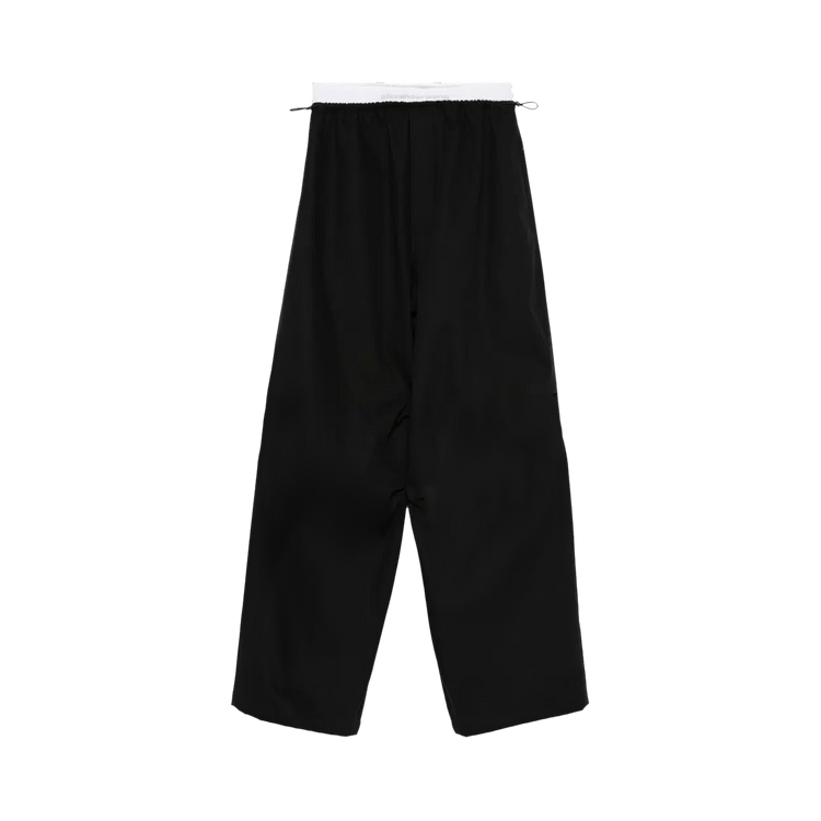 Alexander Wang Articulated Knee Mid-Rise Logo Elastic Pants 'Black'