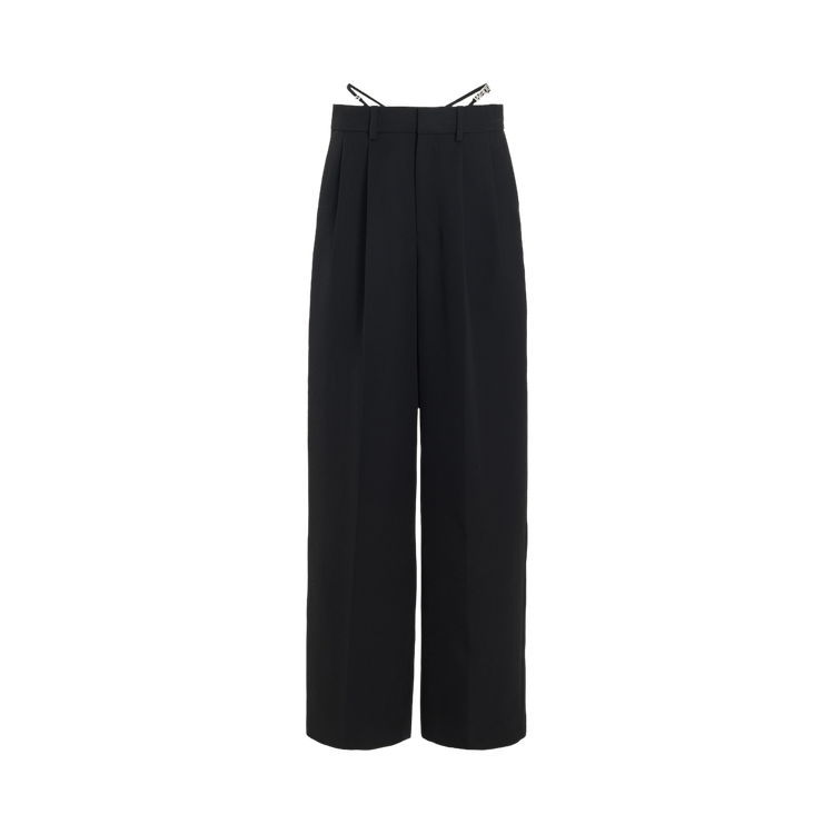 Alexander Wang Low Waisted G-String Trouser W/ Crystal Trim 'Black'