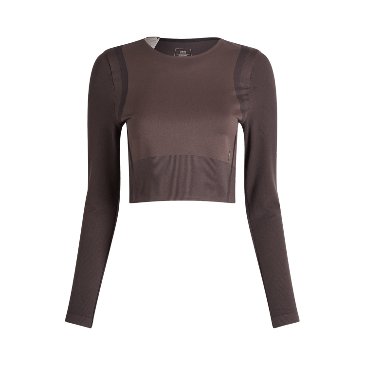 ON Studio Knit Long-T Crop 'Pebble/Black'