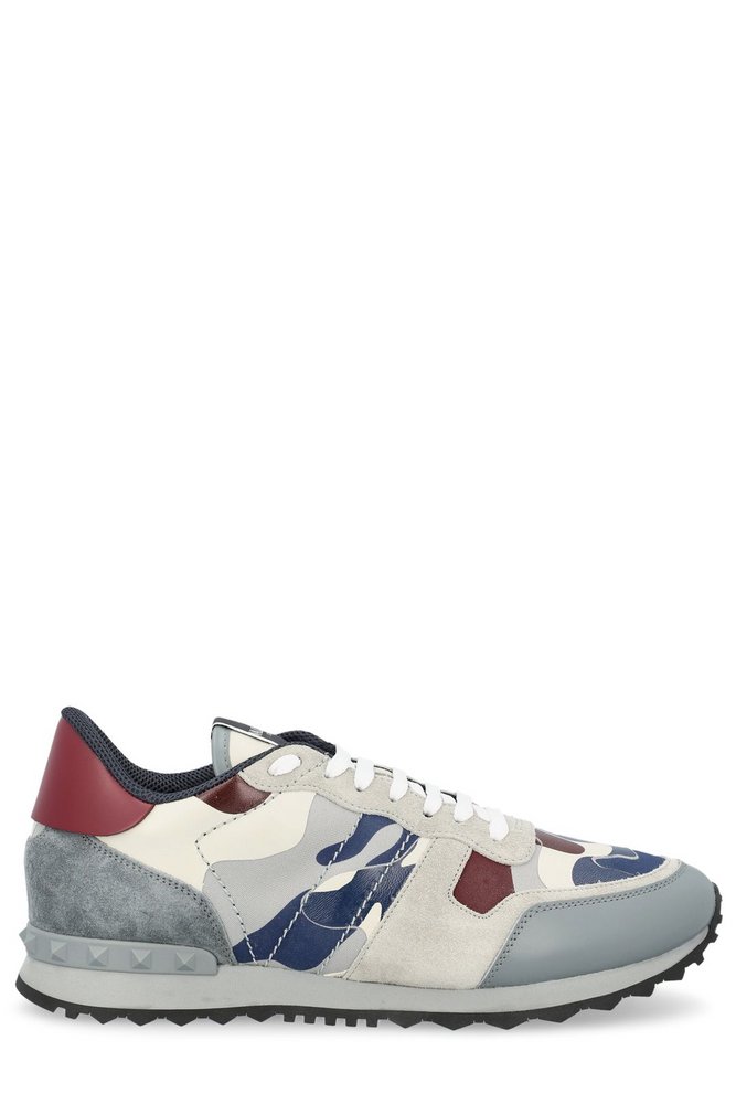 Valentino Garavani Rockrunner Camouflage Lace-Up Sneakers