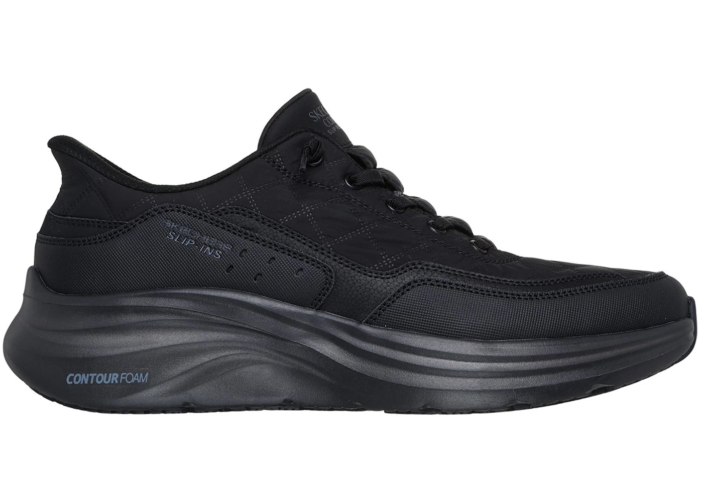 Skechers Slip-ins Work Slip-Resistant Contour Foam Cozy Fit Black