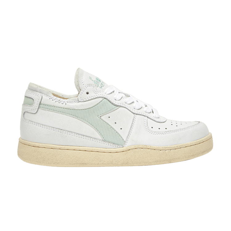 Diadora Mi Basket Row Cut 'White Smoke Green'