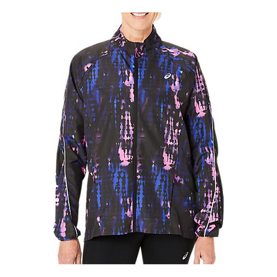 (WMNS) ASICS ROAD LITE-SHOW Jacket 'Black Magenta'