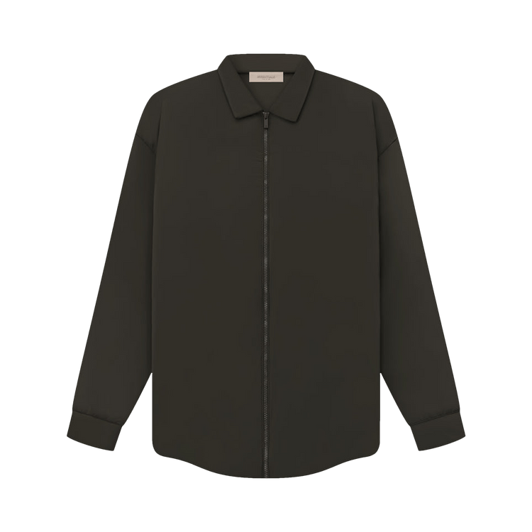 Fear of God Essentials Filled Nylon Shirt Jacket 'Off Black'