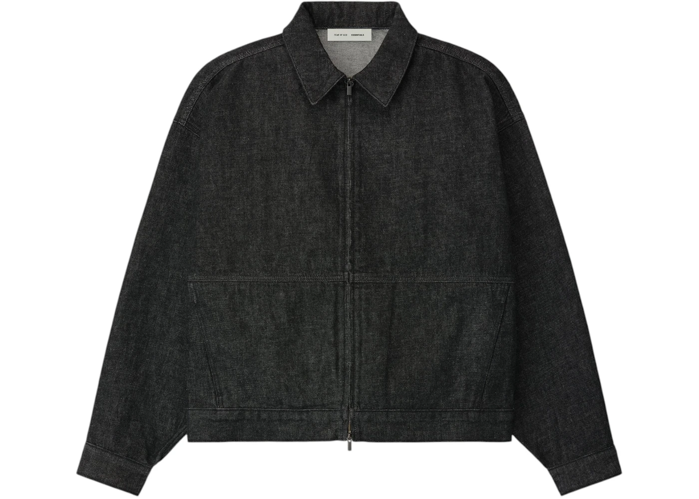 Fear of God Essentials Denim Work Jacket Vintage Black