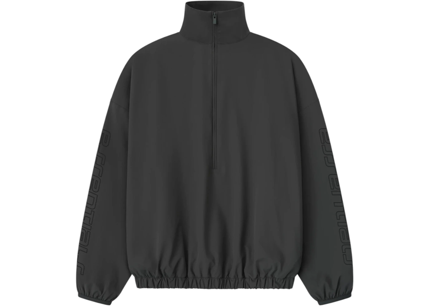 Fear of God Essentials Nylon Half Zip Track Jacket Iron Grey