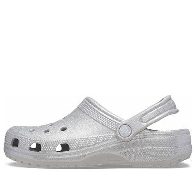 Crocs Classic Glitter Clogs 'Silver'