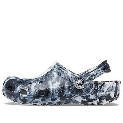 Crocs Beach Marble Unisex Black White Sandals 'Black White'