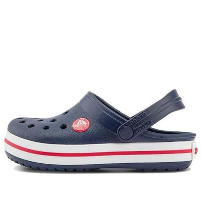 (TD) Crocs Crocband Clogs 'Navy White'