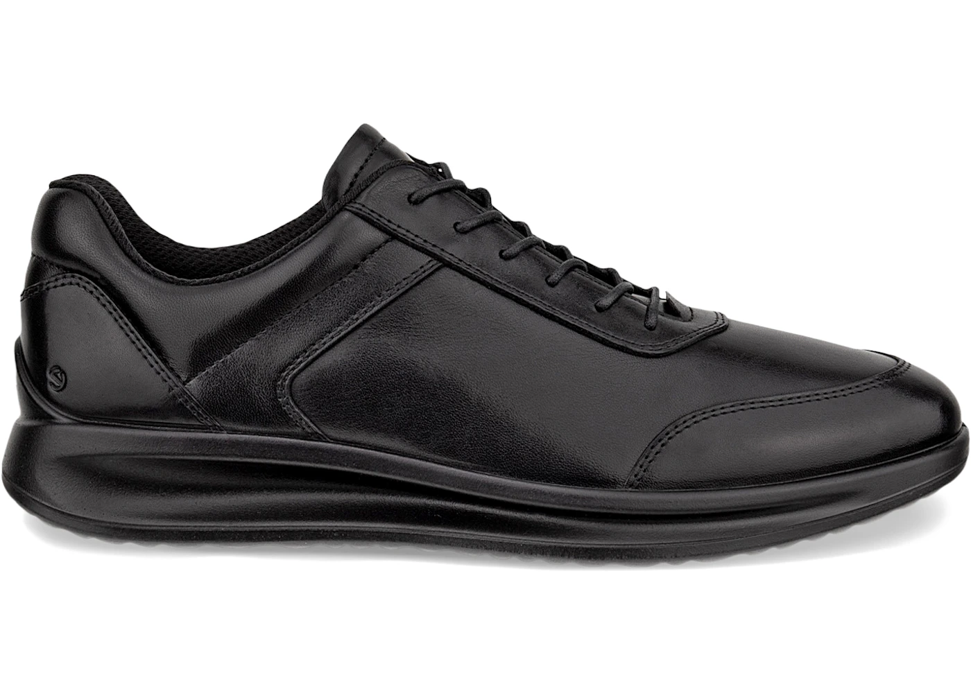 Ecco Aquet Leather Slip-On Black