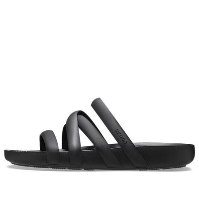 (WMNS) Crocs Splash Strappy Sandals 'Black'