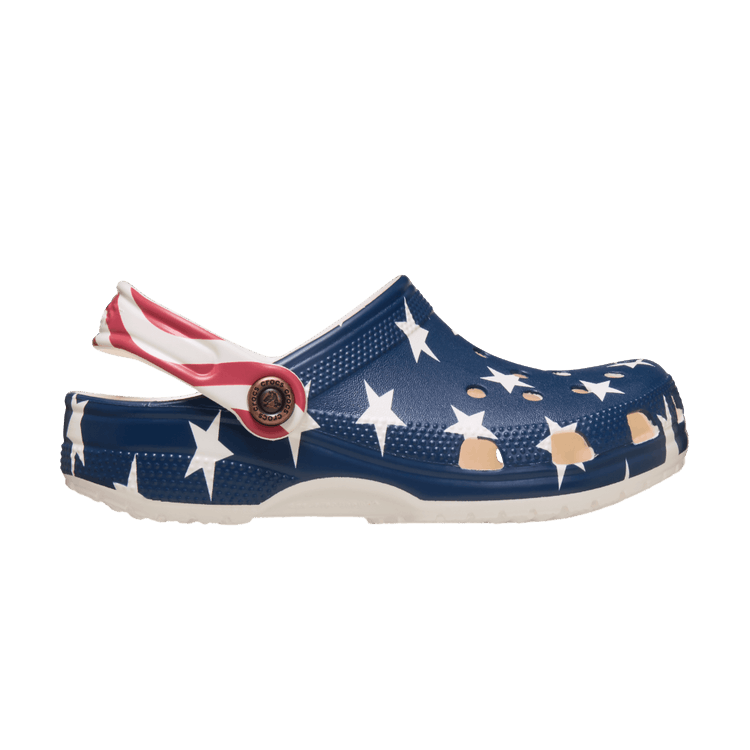 Crocs Classic American Flag Clog GS 'Chalk Multi'