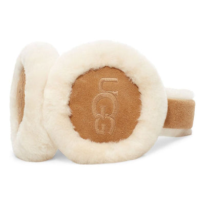 (WMNS) UGG Sheepskin Embroidery Earmuff 'Chestnut'