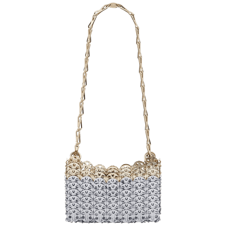 Rabanne 1969 Nano Skyline Nano Shoulder Bag 'Silver/Light Gold'