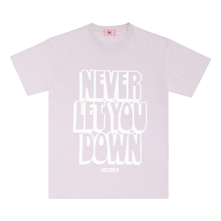 Flight Club Never Let You Down Tee 'Baby Purple/White'