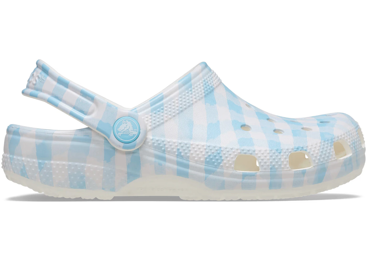 Crocs Classic Clog Gingham White Blue