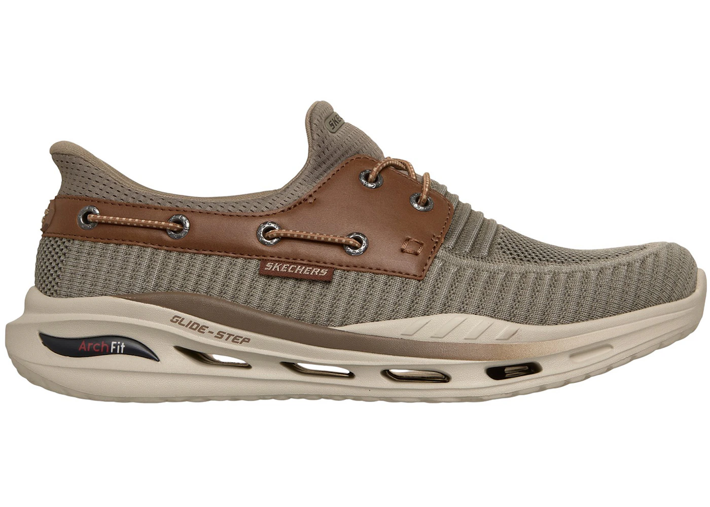 Skechers Slip-ins Relaxed Fit Arch Fit Orvan Shoreman Taupe Brown