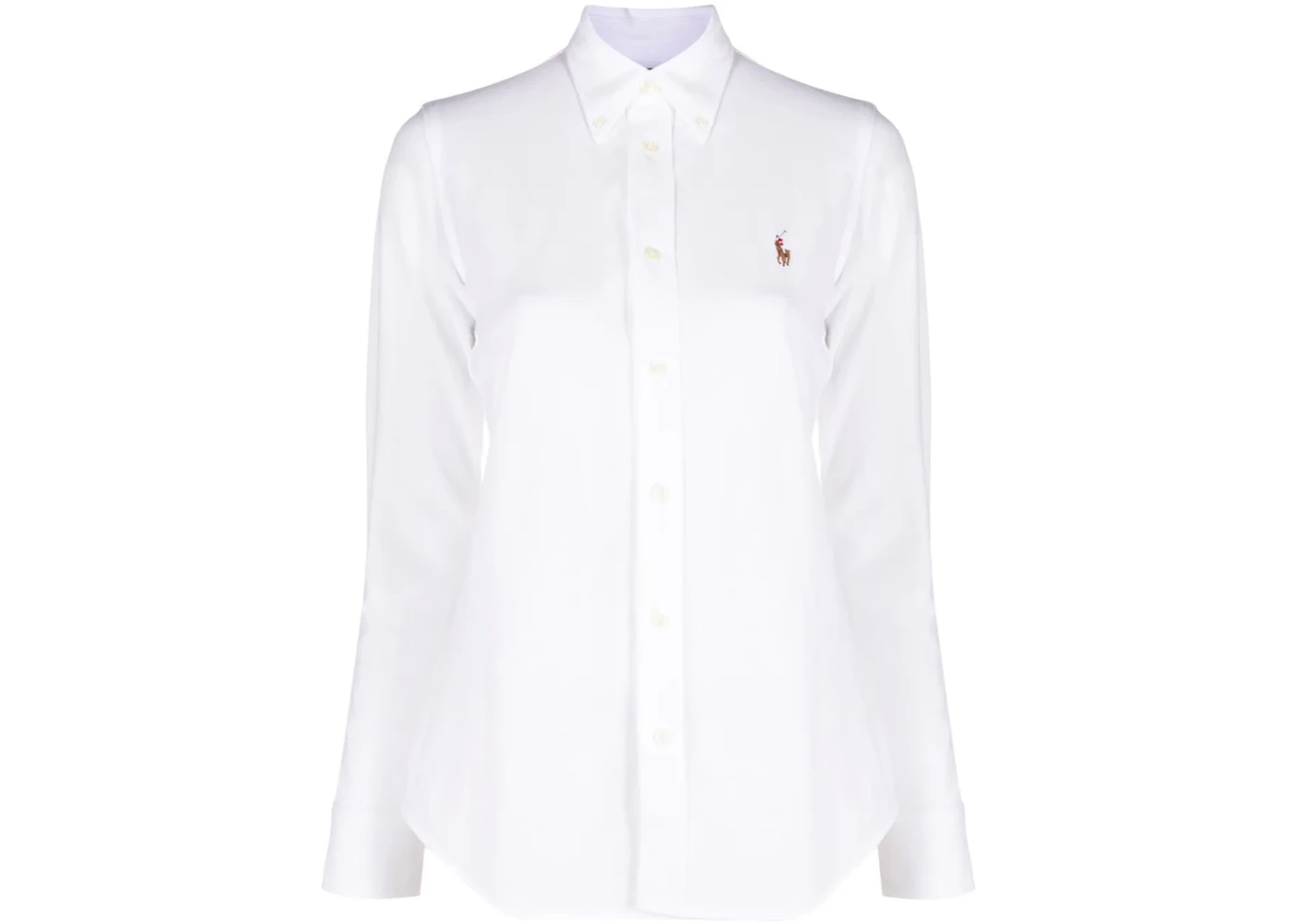Polo Ralph Lauren Oxford LS Heidi Skinny Long Sleeve Knit White