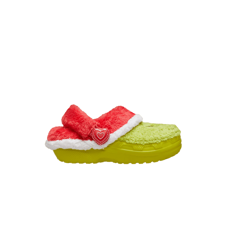 The Grinch x Crocs Classic Lined Clog Toddler 'Stealing Christmas'