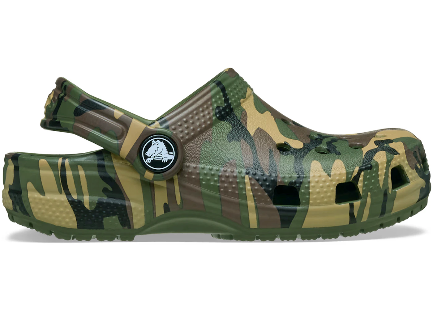 Crocs Classic Camouflage Clog Army Green Multi (TD)