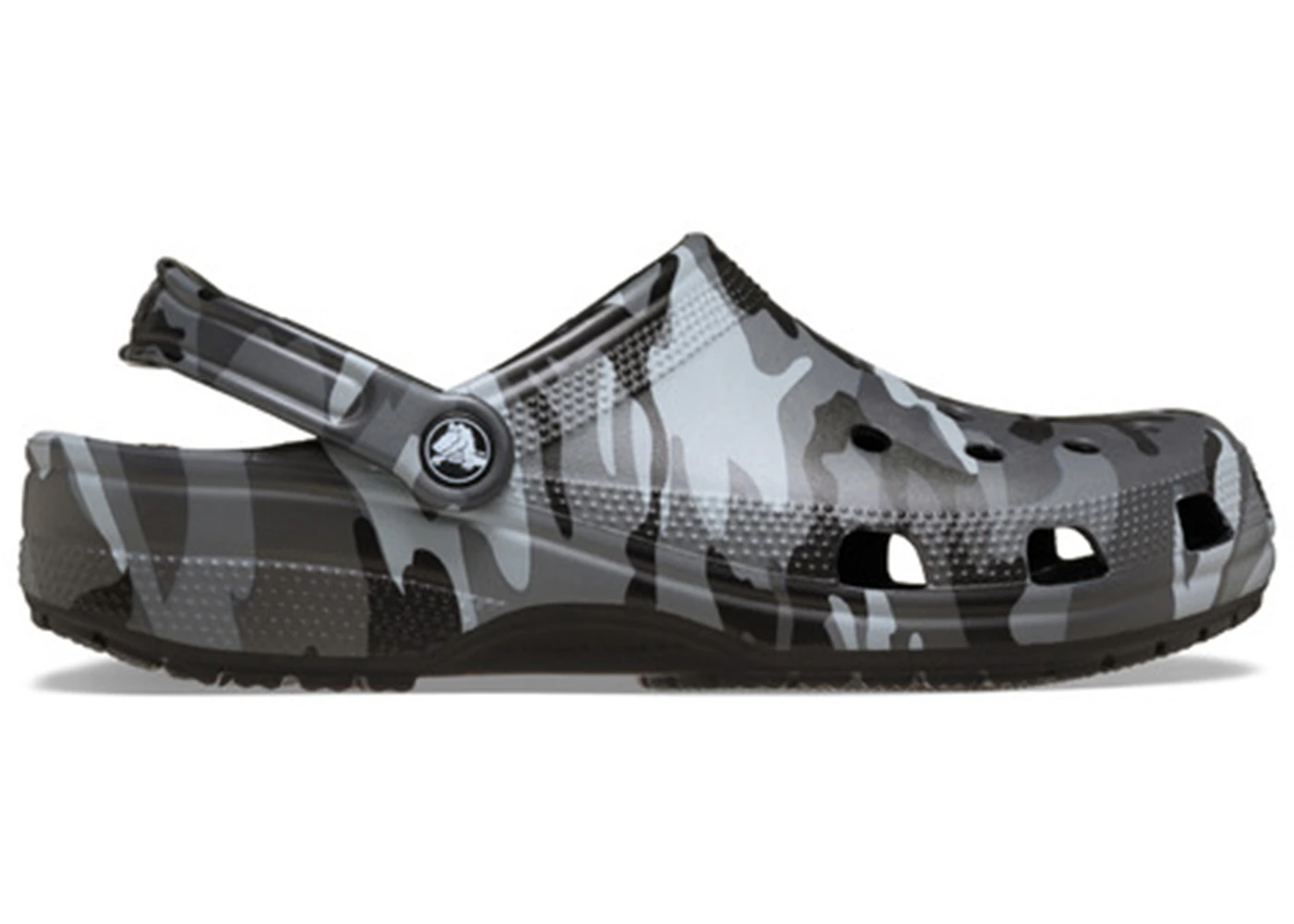 Crocs Classic Clog Camouflage Black Slate Grey